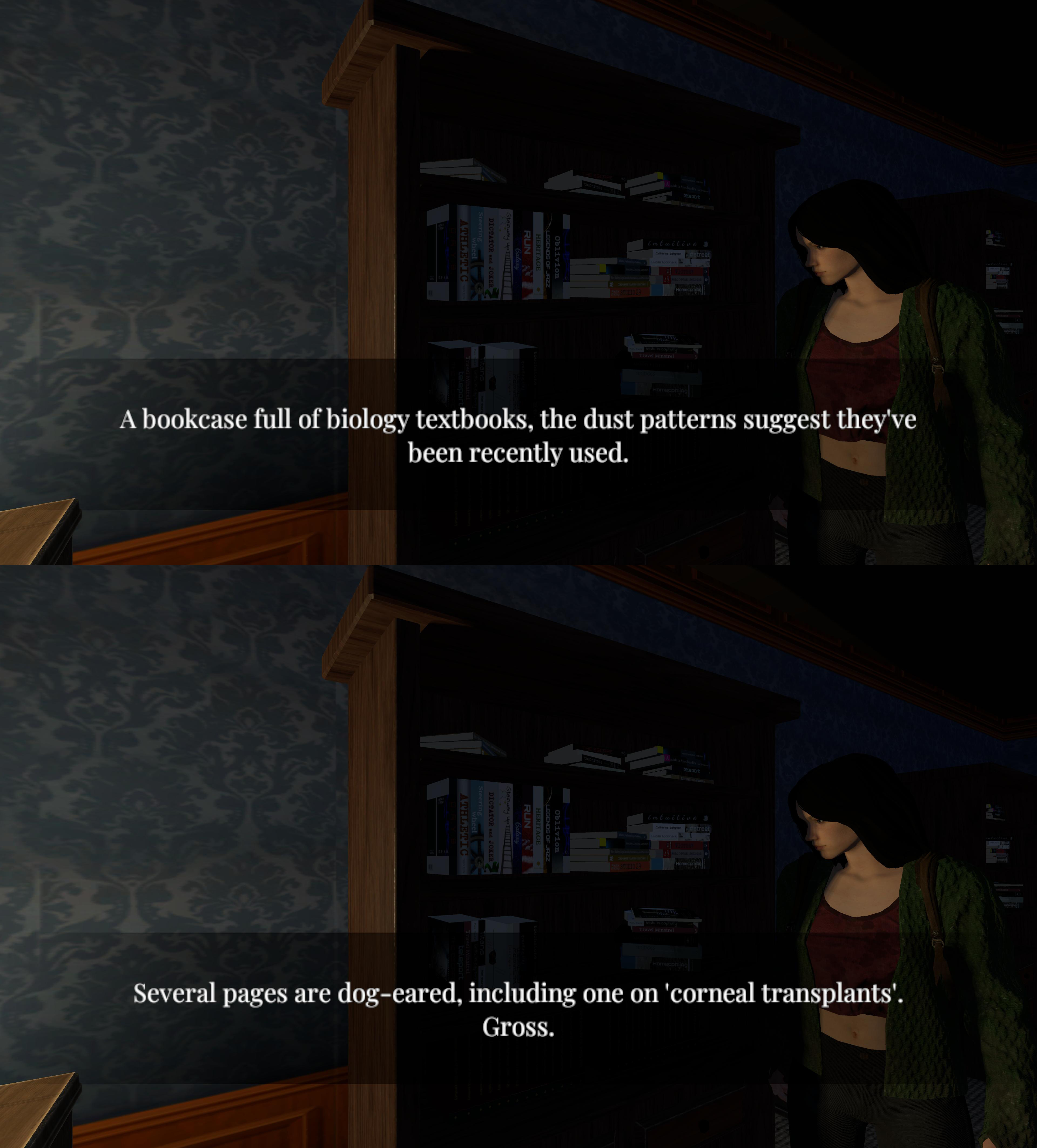 An example of game dialogue.